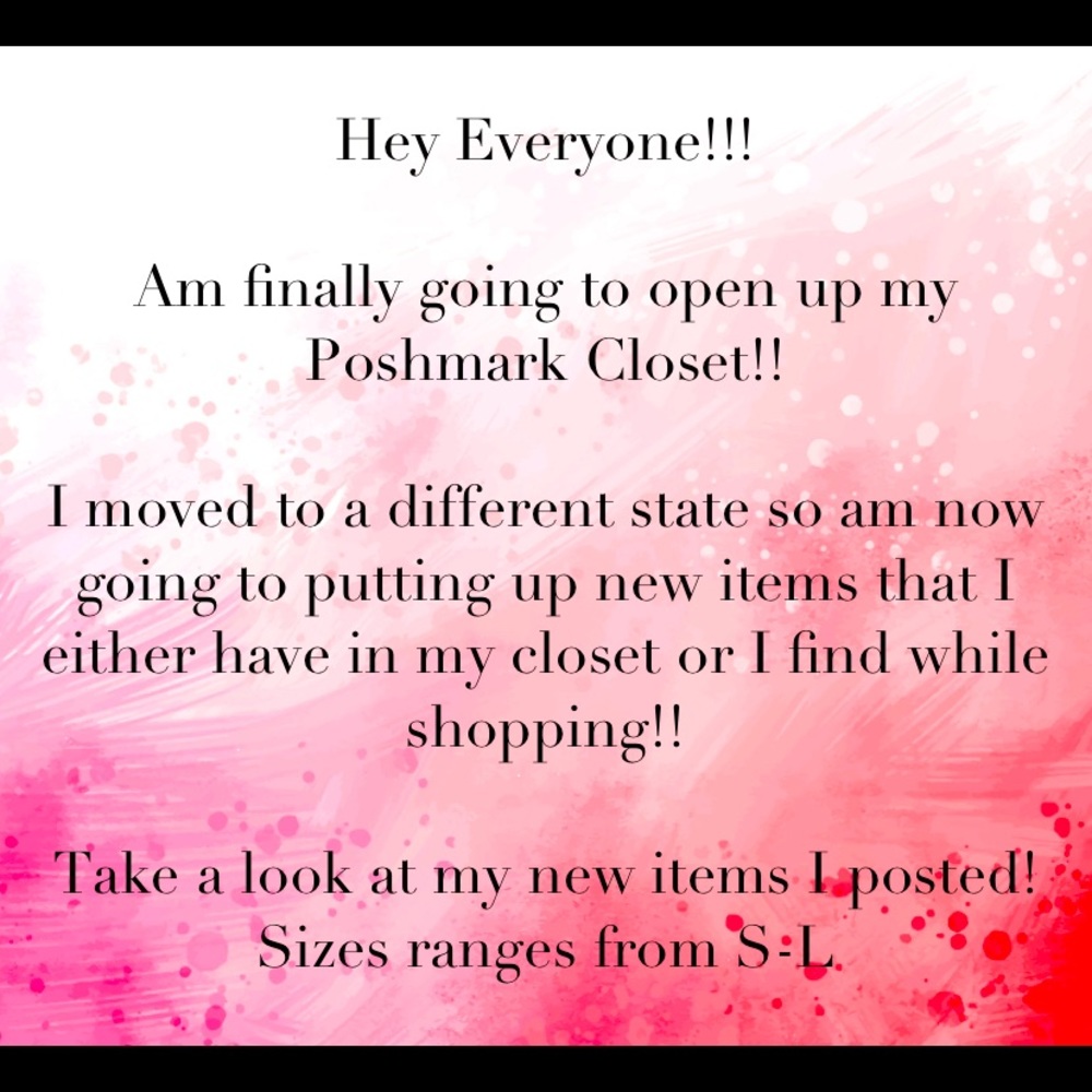 MY POSHMARK CLOSET IS OPEN!!!